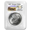 Image 1 : 1889 Rare Stage Coach Series Morgan Silver Dollar BU PCGS