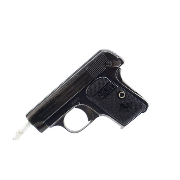 5+/10, COLT, MODEL: 1908 VEST POCKET HAMMERLESS, CALIBER: 25 ACP
