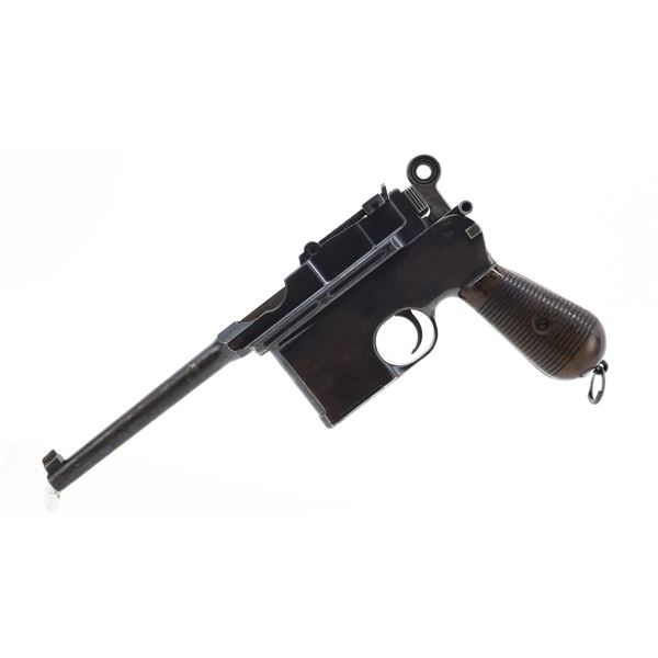 7/10, RARE MAUSER, MODEL: C96 FLATSIDE BROOMHANDLE, CALIBER: 7.63 MAUSER