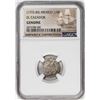 Image 1 : El Cazador Shipwreck (1772-83) Mexico 1/2 Real Silver Coin NGC Genuine w/ Story Card