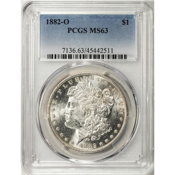 1882-O $1 Morgan Silver Dollar Coin PCGS MS63