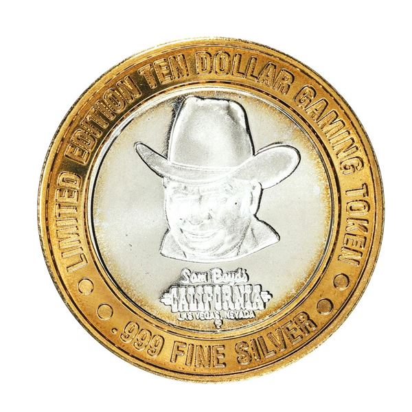 .999 Silver Sam Boyd's California Hotel $10 Casino Limited Edition Gaming Token