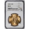 Image 1 : 1896-S $20 Liberty Head Double Eagle Gold Coin NGC MS61