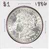 Image 1 : 1886 $1 Morgan Silver Dollar Coin