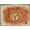 Image 2 : March 3, 1863 Second Issue Five Cents Fractional Currency Note