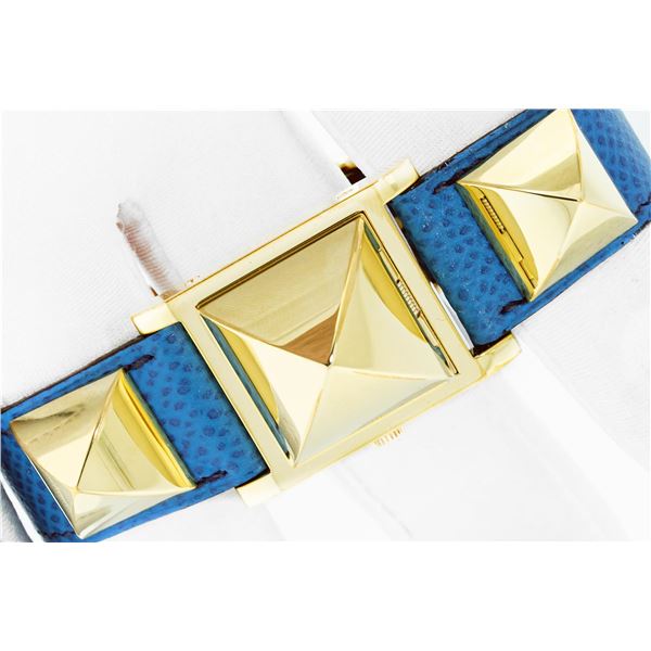 Hermes Medor Ladies Leather 22mm Quartz Wristwatch