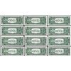 Image 2 : District Set of (12) 1963 $1 Federal Reserve Notes