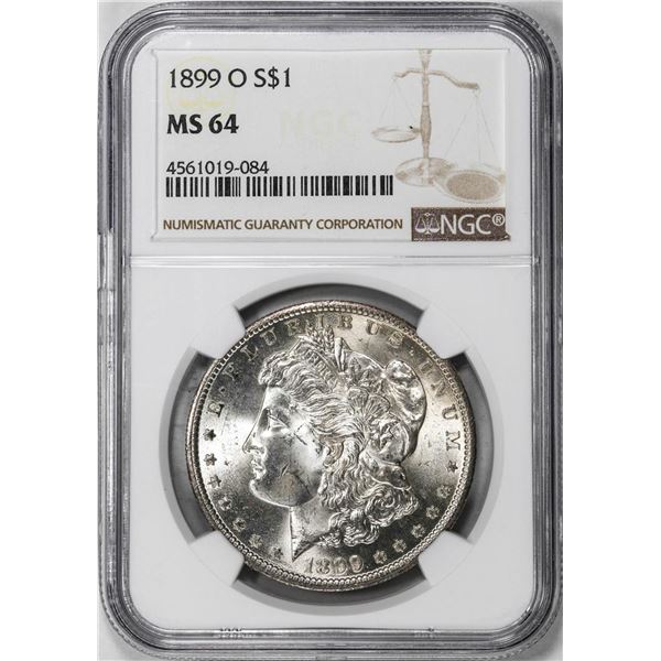 1899-O $1 Morgan Silver Dollar Coin NGC MS64