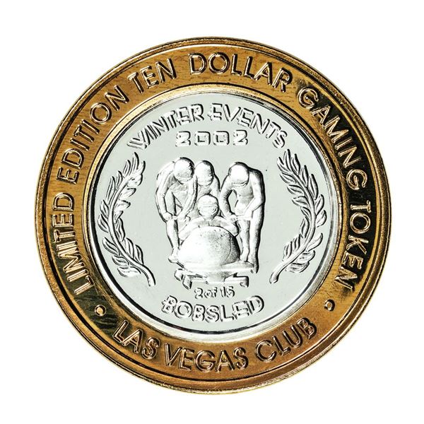 .999 Silver Las Vegas Club Nevada $10 Casino Limited Edition Gaming Token
