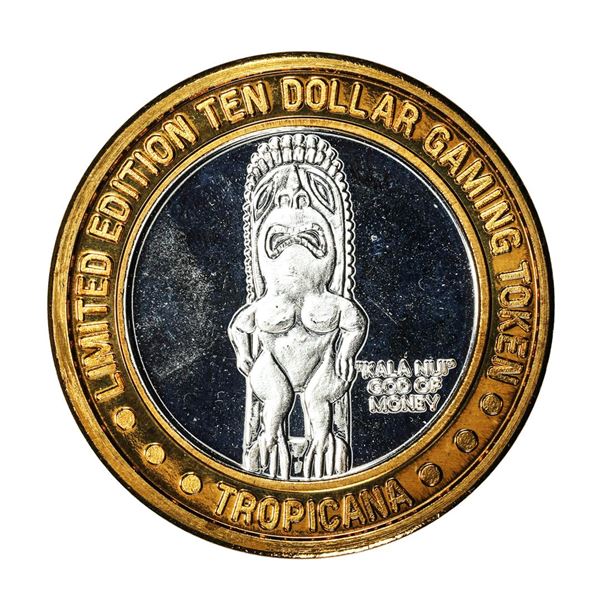 .999 Fine Silver Tropicana Las Vegas, Nevada $10 Limited Edition Gaming Token