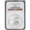 Image 1 : 2007-W $1 Burnished American Silver Eagle Coin NGC MS69