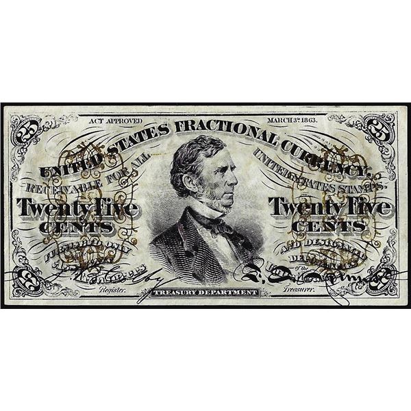 March 3, 1863 Third Issue Twenty-Five Cents Fractional Currency Note