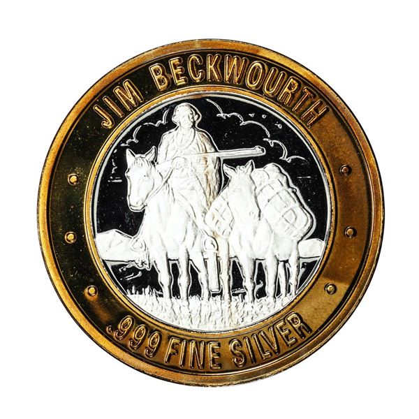 .999 Silver Explorers of American West Jim Beckwourth Limited Edition Gaming Token