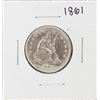 Image 1 : 1861 Seated Liberty Quarter Coin