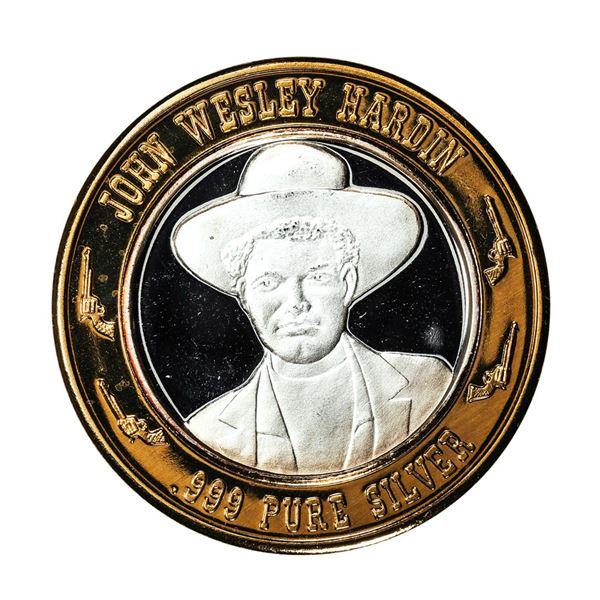 .999 Silver Limited Edition Gunfighters Series Casino Gaming Token