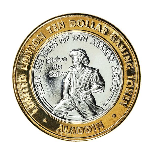 .999 Silver Aladdin Resort Casino Las Vegas, NV $10 Limited Edition Gaming Token