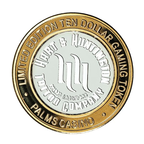 .999 Silver Palms Casino Las Vegas, NV $10 Casino Limited Edition Gaming Token