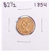 Image 1 : 1854 $2 1/2 Liberty Head Quarter Eagle Gold Coin