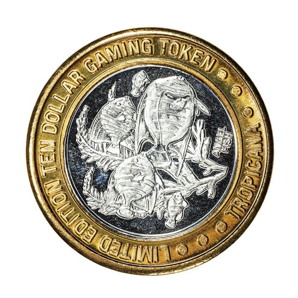 .999 Fine Silver Tropicana Las Vegas, Nevada $10 Limited Edition Gaming Token