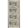 Image 1 : Uncut Sheet of (4) State of Louisiana Baby Bond Obsolete Notes