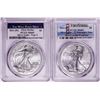 Image 1 : Lot of 2021-(S) & (W) Type 2 $1 American Silver Eagle Coins PCGS MS69 First Strike