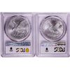 Image 2 : Lot of 2021-(S) & (W) Type 2 $1 American Silver Eagle Coins PCGS MS69 First Strike