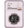 Image 1 : 1961 Proof Franklin Half Dollar Coin NGC PF69