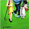 Image 2 : Yuval Mahler "Playing Golf" Limited Edition Giclee On Canvas