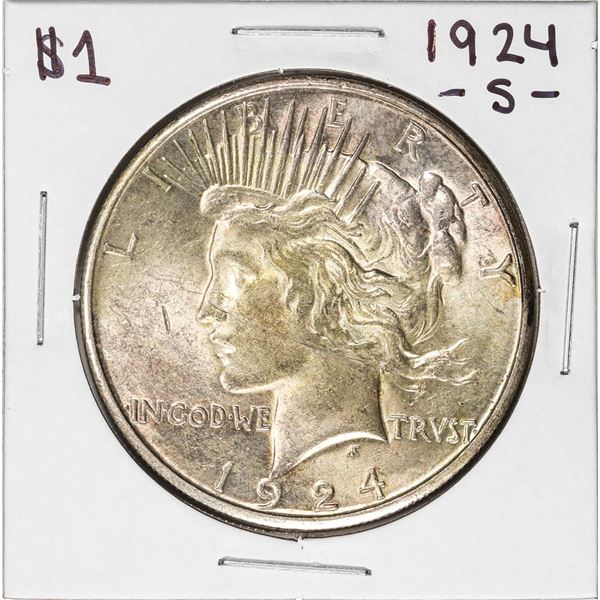 1924-S $1 Peace Silver Dollar Coin