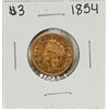 1854 $3 Indian Princess Head Gold Coin