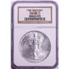 Image 1 : 1995 $1 American Silver Eagle Coin NGC MS69