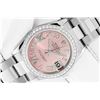 Rolex Midsize Pink Roman Diamond DateJust Watch With Oyster Band and Rolex Box