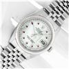 Image 3 : Rolex Men's Stainless Steel Diamond and Ruby Datejust Wristwatch