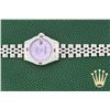 Image 3 : Rolex Ladies Stainless Steel Diamond and Ruby Datejust Wristwatch