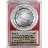 Image 2 : 2020-P $1 Basketball HOF Silver Dollar Coin PCGS PR70DCAM Bill Walton Signature FDOI