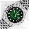 Image 1 : Rolex Men's Stainless Steel 3 ctw Diamond Datejust Wristwatch with Rolex Box