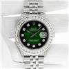 Image 3 : Rolex Men's Stainless Steel 3 ctw Diamond Datejust Wristwatch with Rolex Box