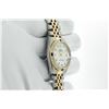 Image 4 : Rolex Midsize Two Tone Diamond and Sapphire Datejust Wristwatch