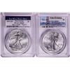 Image 1 : Lot of 2021-(S) & (W) Type 2 $1 American Silver Eagle Coins PCGS MS69 First Strike