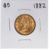 1882 $5 Liberty Head Half Eagle Gold Coin