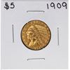 Image 1 : 1909 $5 Indian Head Half Eagle Gold Coin