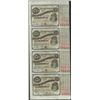 Image 1 : Uncut Sheet of (4) State of Louisiana Baby Bond Obsolete Notes