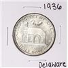 Image 1 : 1936 Delaware Tercentenary Commemorative Half Dollar Coin