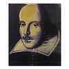 Image 1 : Steve Kaufman "Shakespeare" Original Mixed Media On Canvas