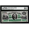 Image 1 : 1872 $50 State of South Carolina Obsolete Note PMG Choice Uncirculated 64EPQ