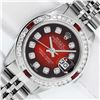 Image 1 : Rolex Ladies Stainless Steel Diamond and Ruby Datejust Wristwatch