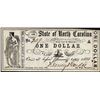 Image 1 : 1861 $1 State of North Carolina Raleigh Obsolete Note