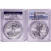 Image 1 : Lot of 2021-(S) & (W) Type 2 $1 American Silver Eagle Coins PCGS MS69 First Strike