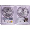 Image 2 : Lot of 2021-(S) & (W) Type 2 $1 American Silver Eagle Coins PCGS MS69 First Strike