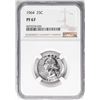 Image 1 : 1964 Proof Washington Quarter Coin NGC PF67